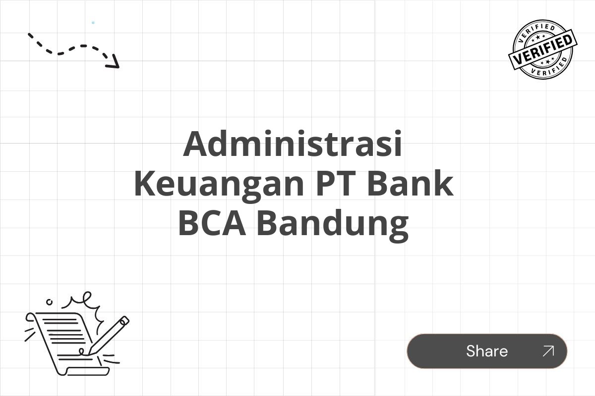 Administrasi Keuangan PT Bank BCA Bandung