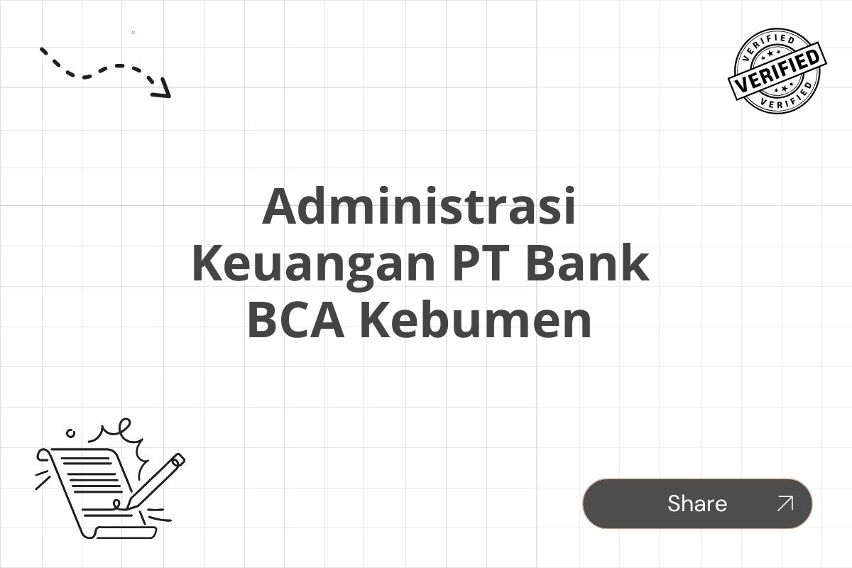 Administrasi Keuangan PT Bank BCA Kebumen