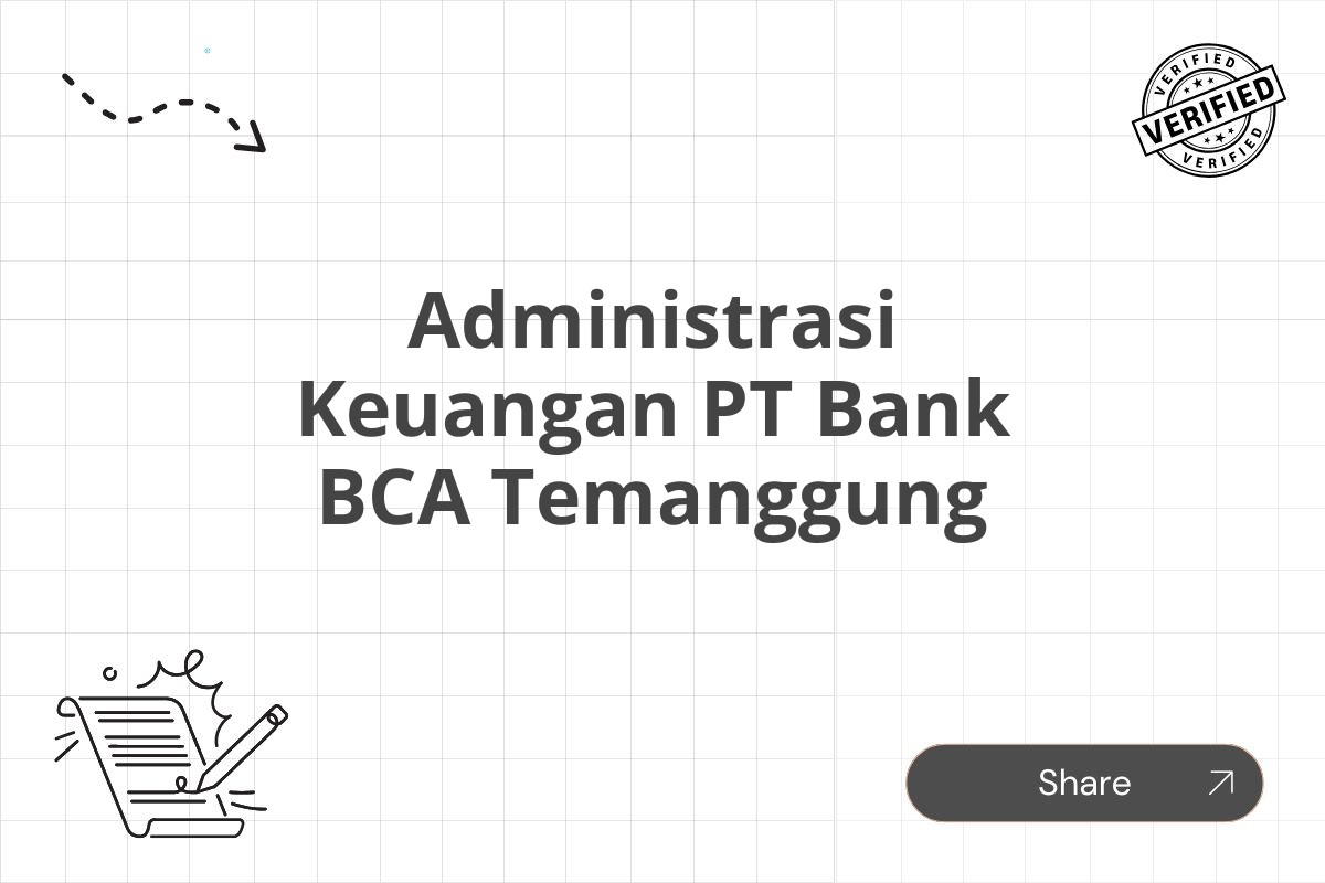 Administrasi Keuangan PT Bank BCA Temanggung