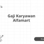 Gaji Karyawan Alfamart