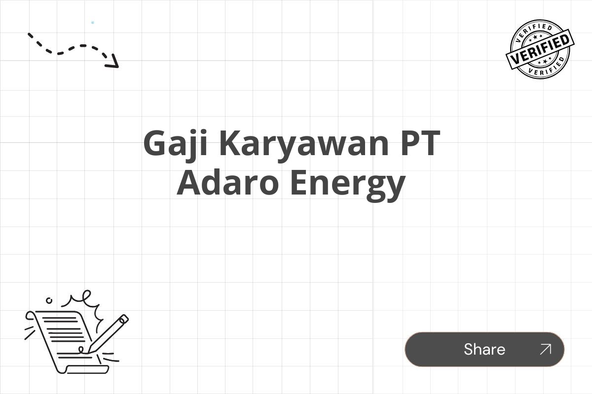 Gaji Karyawan PT Adaro Energy