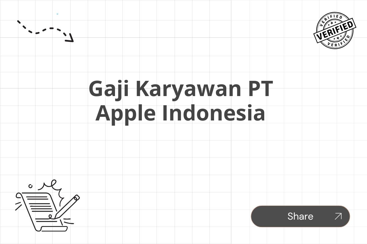 Gaji Karyawan PT Apple Indonesia