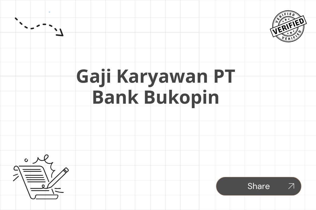 Gaji Karyawan PT Bank Bukopin