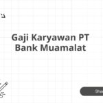 Gaji Karyawan PT Bank Muamalat