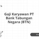 Gaji Karyawan PT Bank Tabungan Negara (BTN)