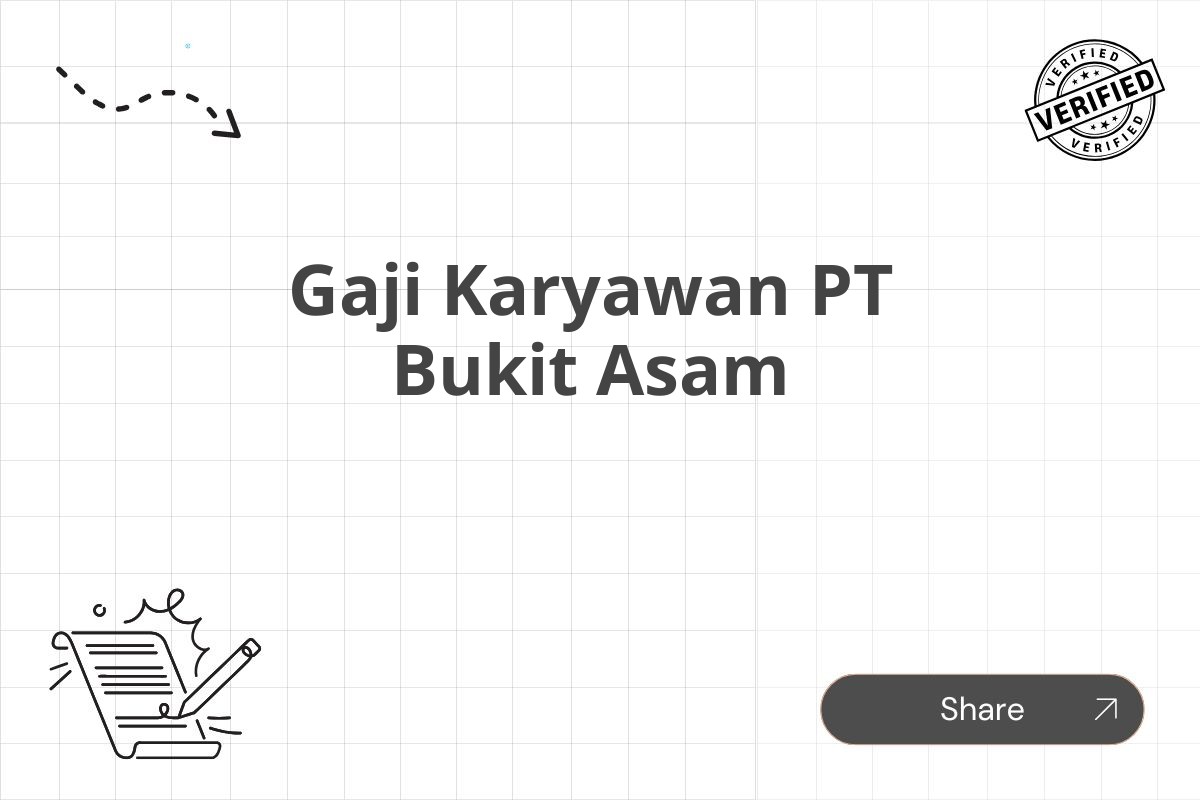 Gaji Karyawan PT Bukit Asam