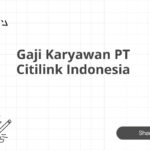 Gaji Karyawan PT Citilink Indonesia