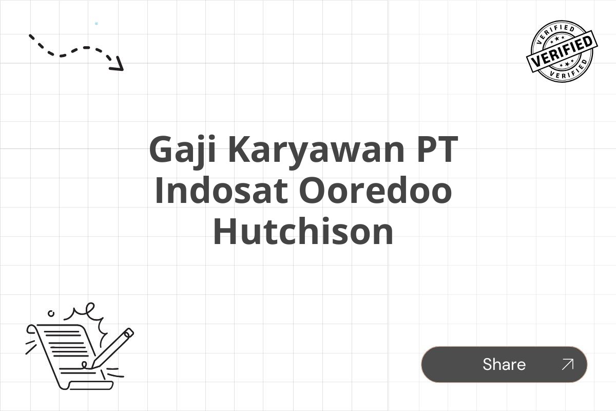 Gaji Karyawan PT Indosat Ooredoo Hutchison