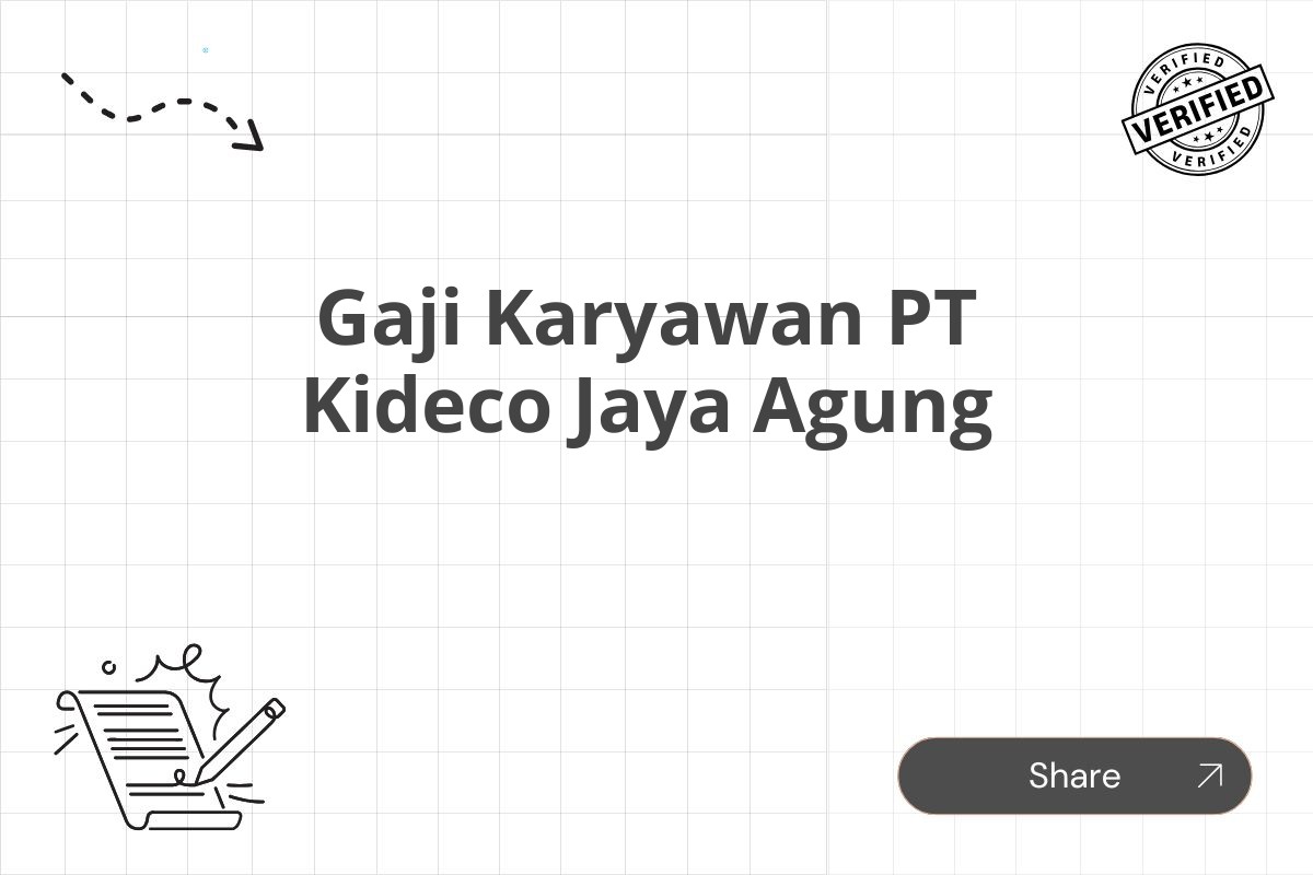 Gaji Karyawan PT Kideco Jaya Agung