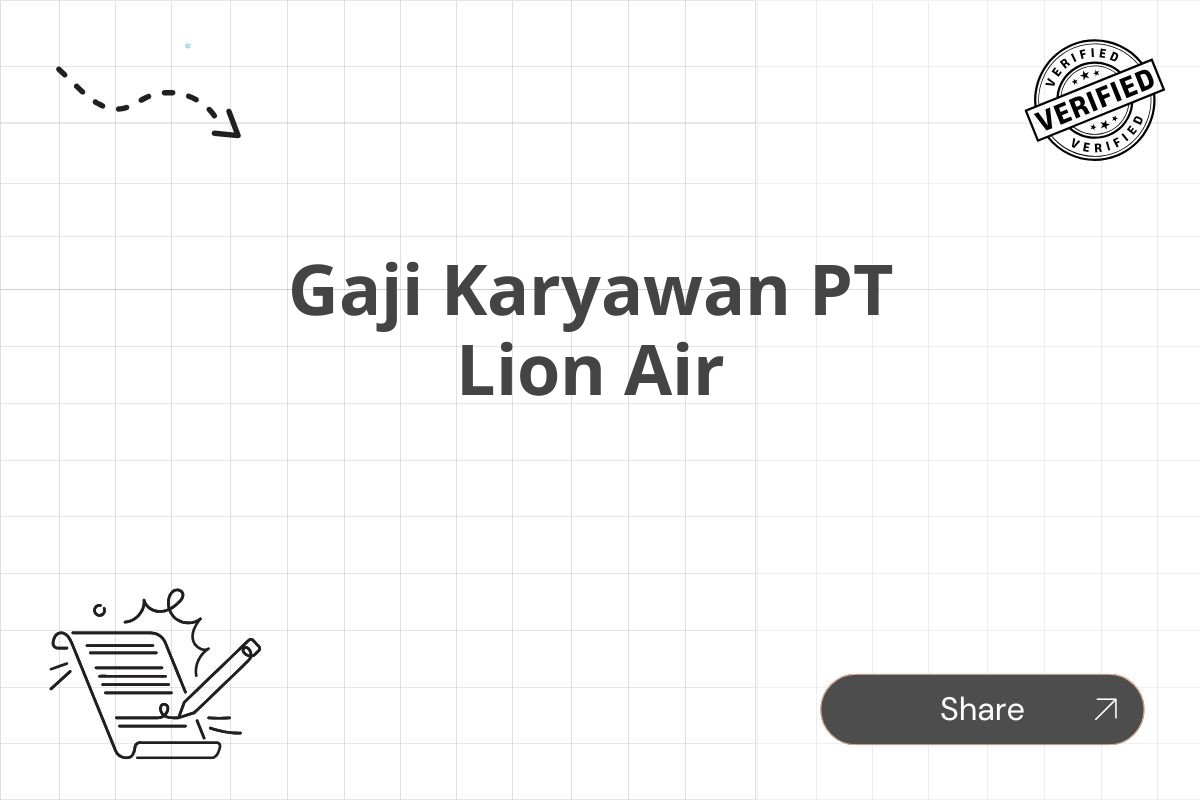 Gaji Karyawan PT Lion Air