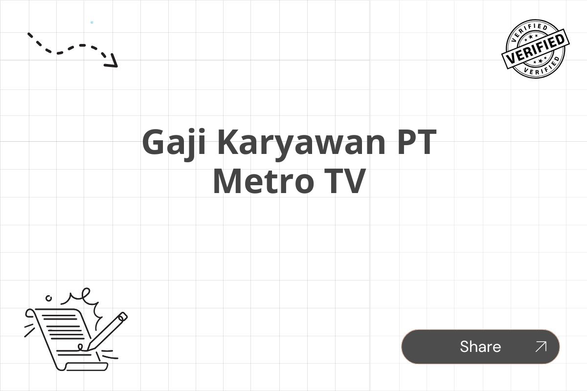 Gaji Karyawan PT Metro TV