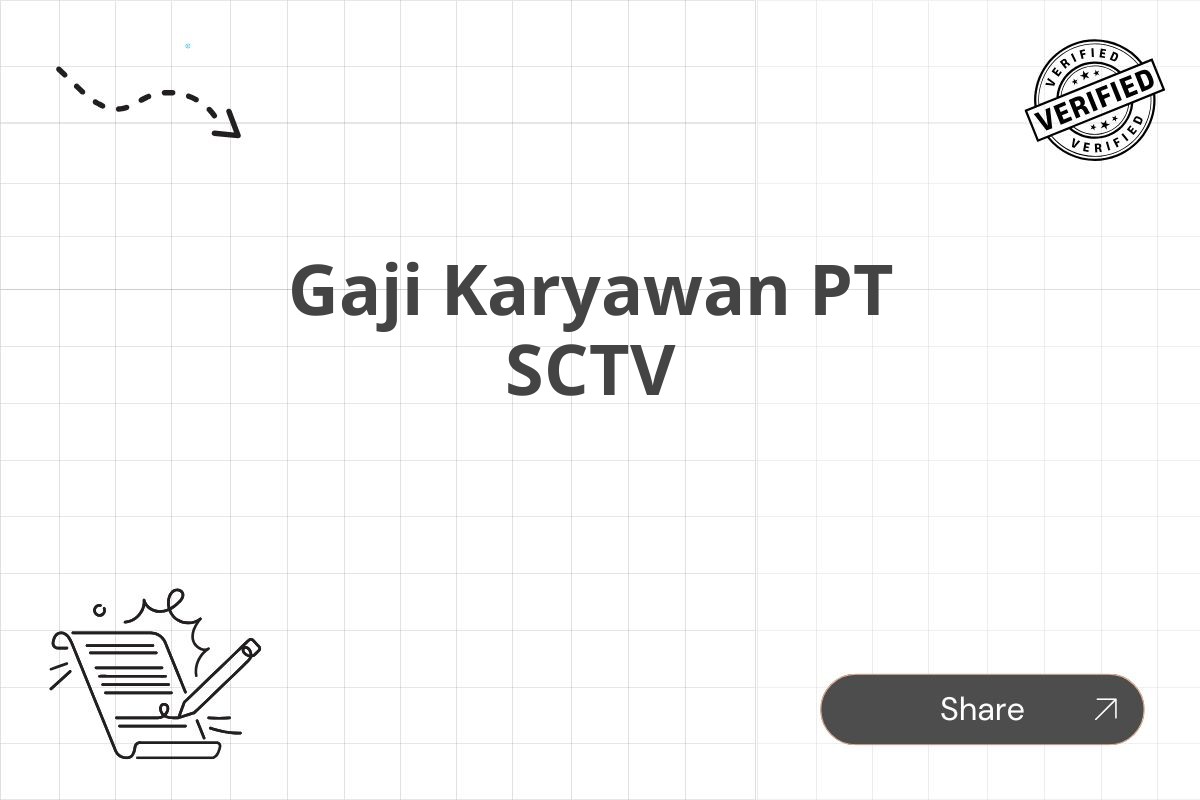 Gaji Karyawan PT SCTV