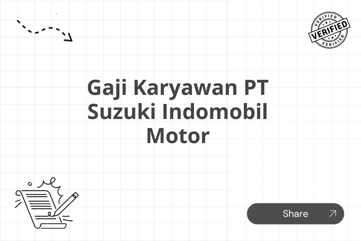 Gaji Karyawan PT Suzuki Indomobil Motor